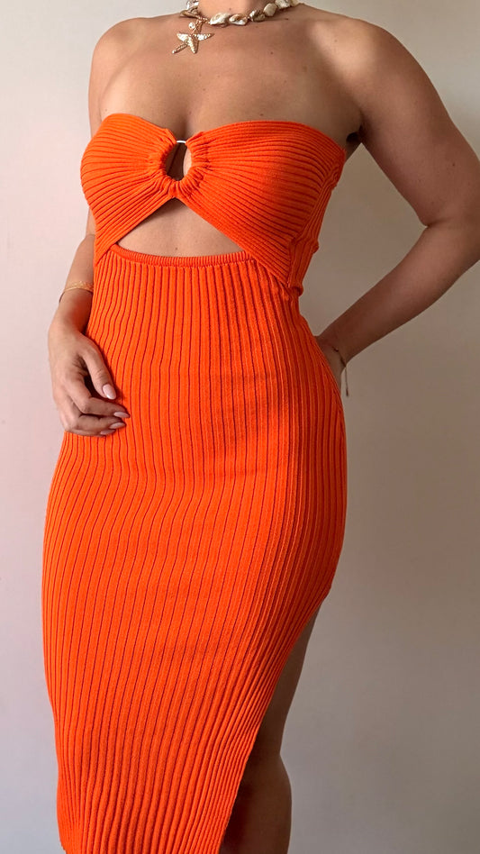 Serene Dress in Orange