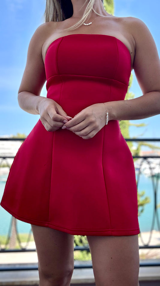 Rome Dress in Red